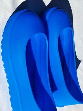 UGG BOOT RUBBER GUARD COVERSHOE GALOSH BLUE SIZE XS WOMEN 4-5